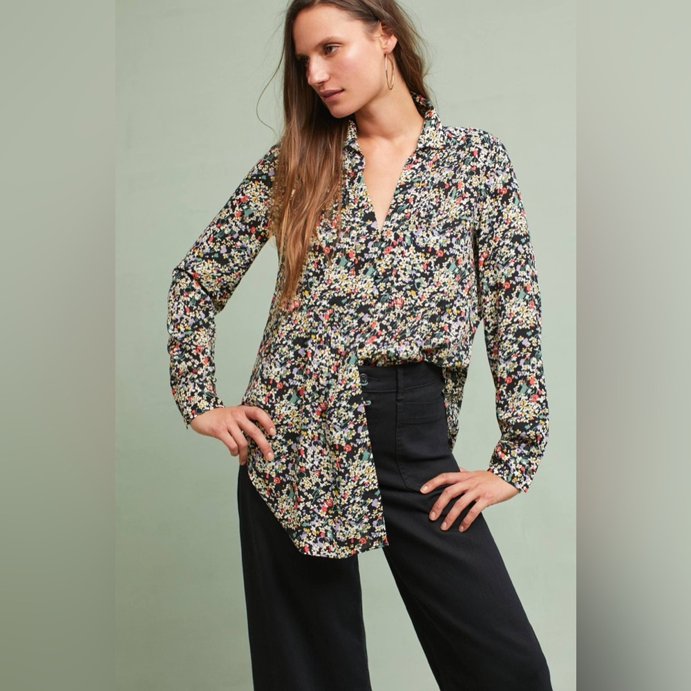 Maeve Multicolor Floral Blouse